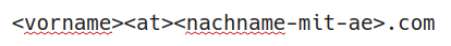 Email von Peter